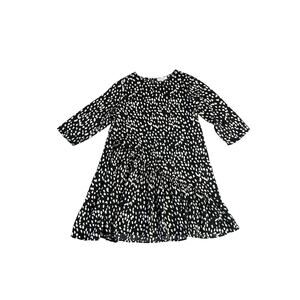 Hayden LA Abstract Polka Dot Asymmetrical Tiered Long Sleeve Tent Dress SZ LG